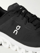 ON - Cloudflow 4 Rubber-Trimmed Mesh Running Sneakers - Black