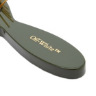 Off-White Bookish Hair Brush in Army Green