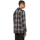 Wacko Maria Purple and Black Ombre Check Shirt