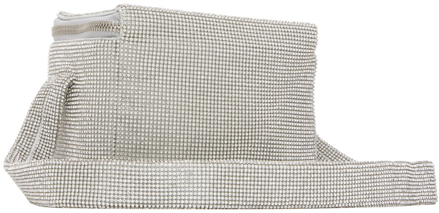 KARA Silver Crystal Mesh Cooler Bag Kara