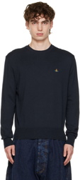 Vivienne Westwood Navy Embroidered Sweater