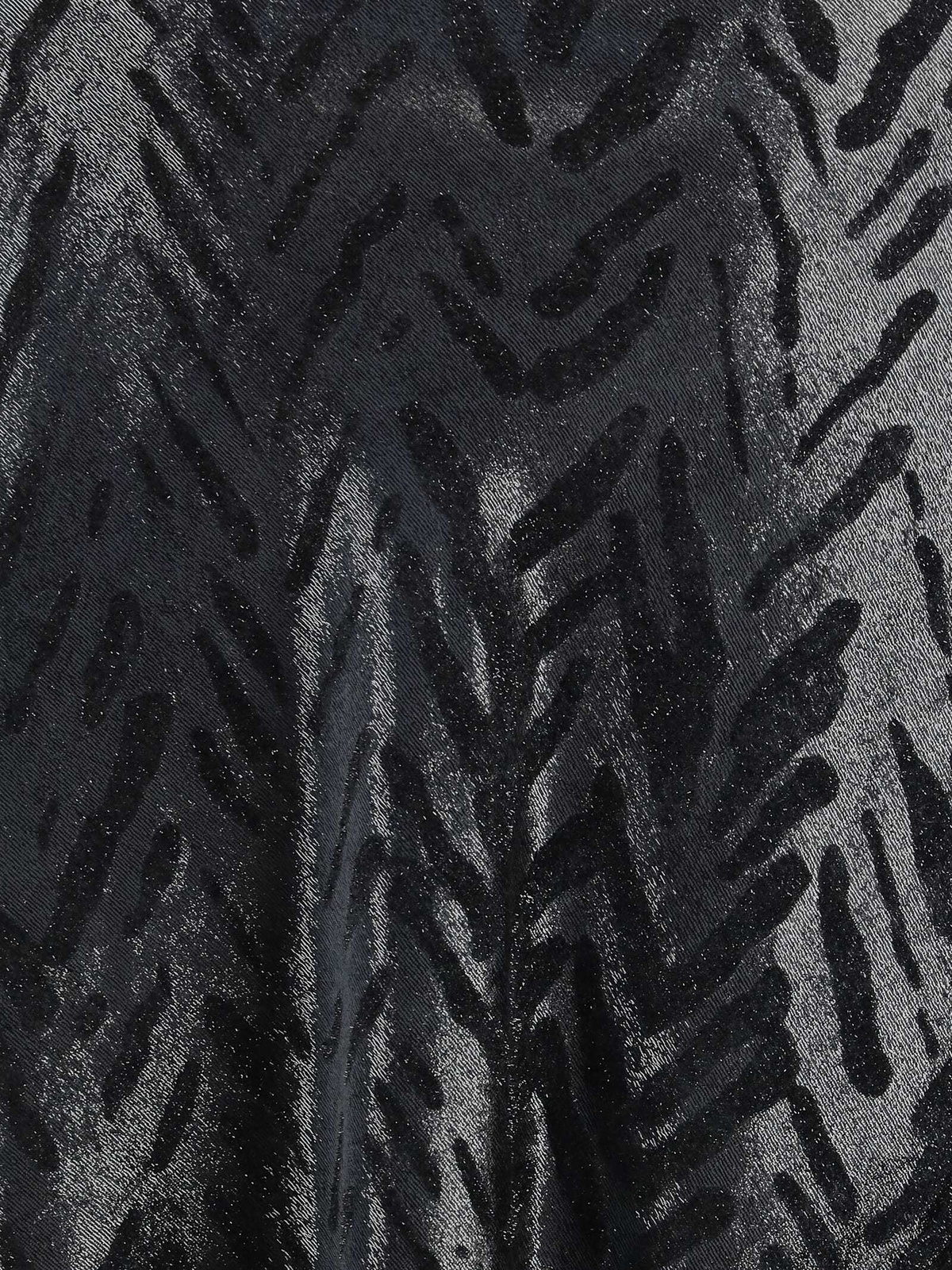 Giorgio Armani Velvet Shawl With Fringes