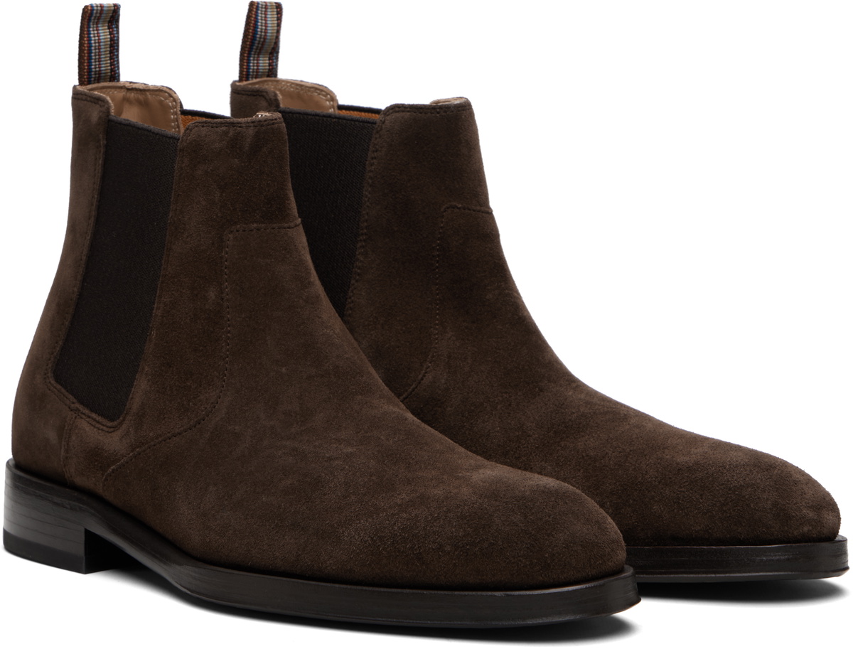 Paul Smith Brown Suede Lawson Chelsea Boots