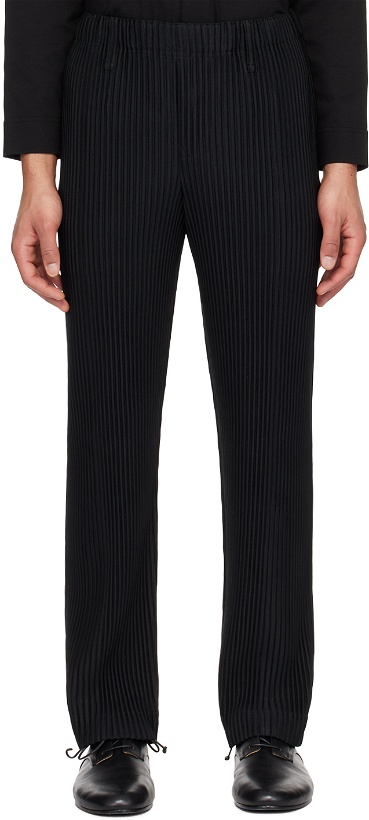 Photo: HOMME PLISSÉ ISSEY MIYAKE Black Tailored Pleats 1 Trousers