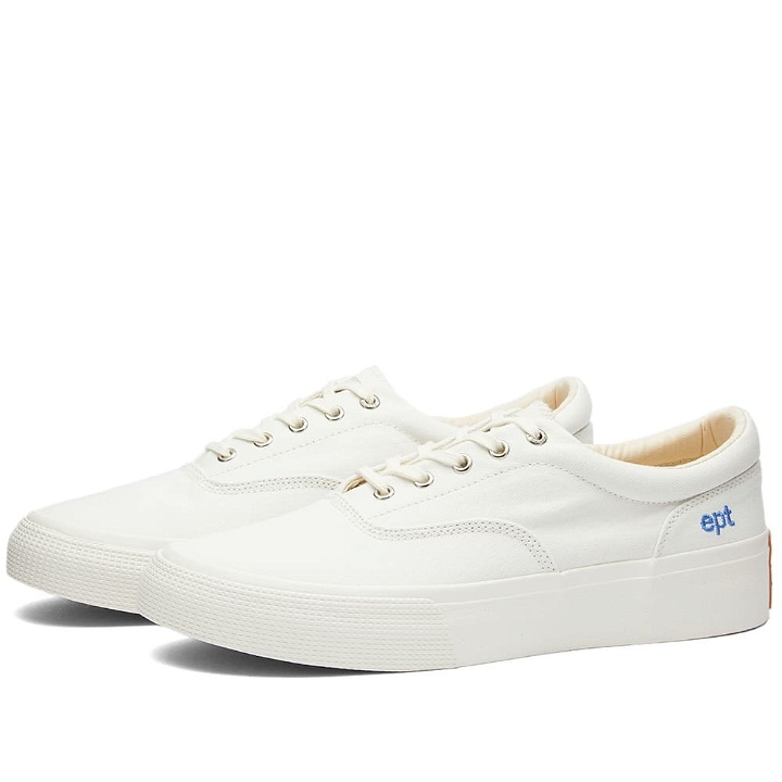 Photo: East Pacific Trade Men's Deck Canvas Sneakers in White
