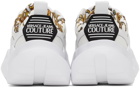 Versace Jeans Couture White Baroque Logo Gravity Sneakers