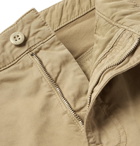 Nudie Jeans - Slim Adam Garment-Dyed Stretch-Cotton Twill Trousers - Men - Beige