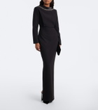 Roland Mouret Embellished crêpe gown