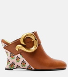 Etro Sabot leather wedges