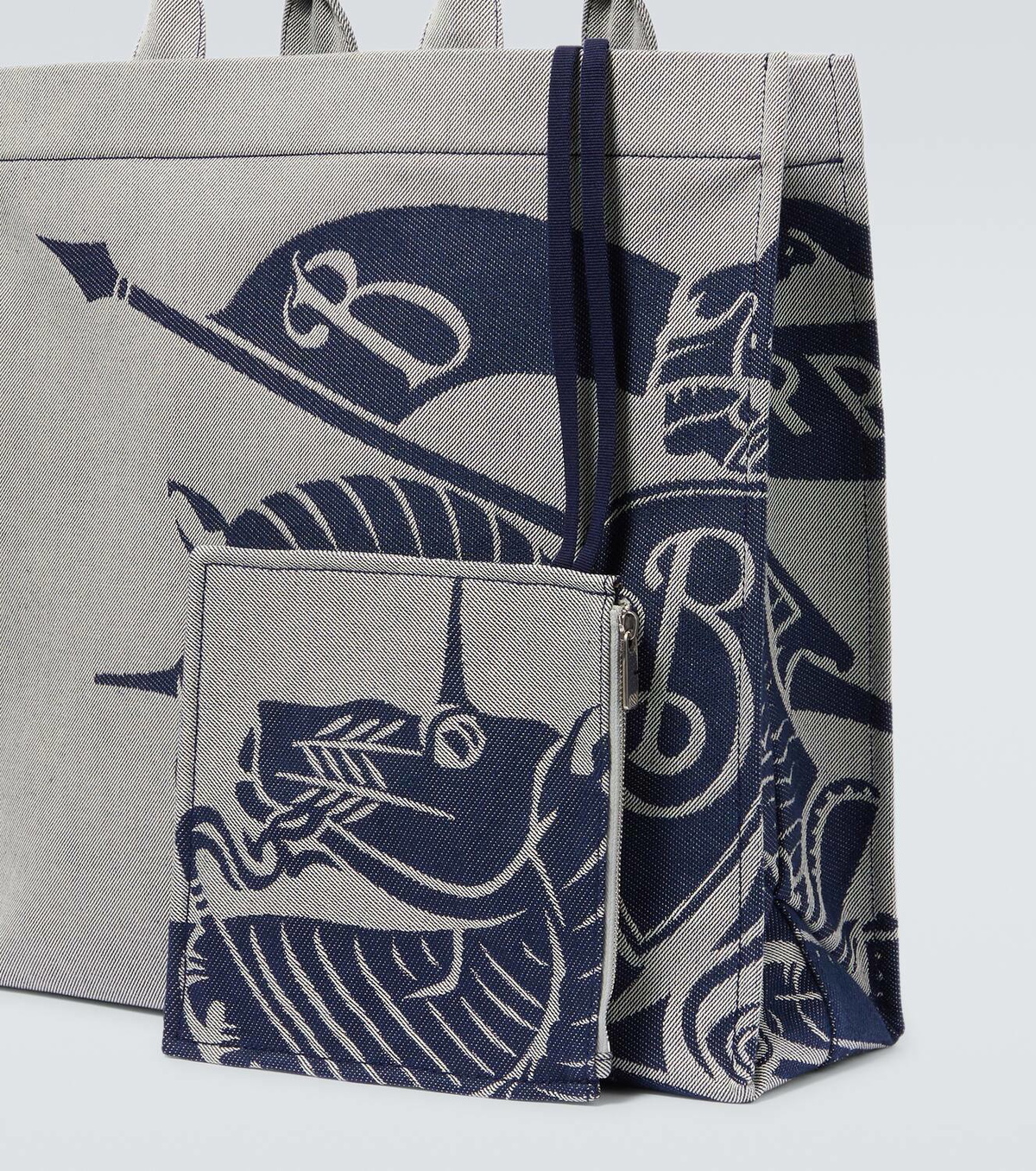 【関税込み】BURBERRY MEDIUM CANVAS TOTE BAG WITH EKD Burberry EKD Medium canvas tote bag Burberry