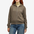 Holzweiler Women's Regular Light Zip Hoodie in Taupe