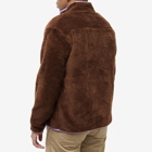 Good Morning Tapes Men's Polar Fleece Zip Jacket in Chocolate