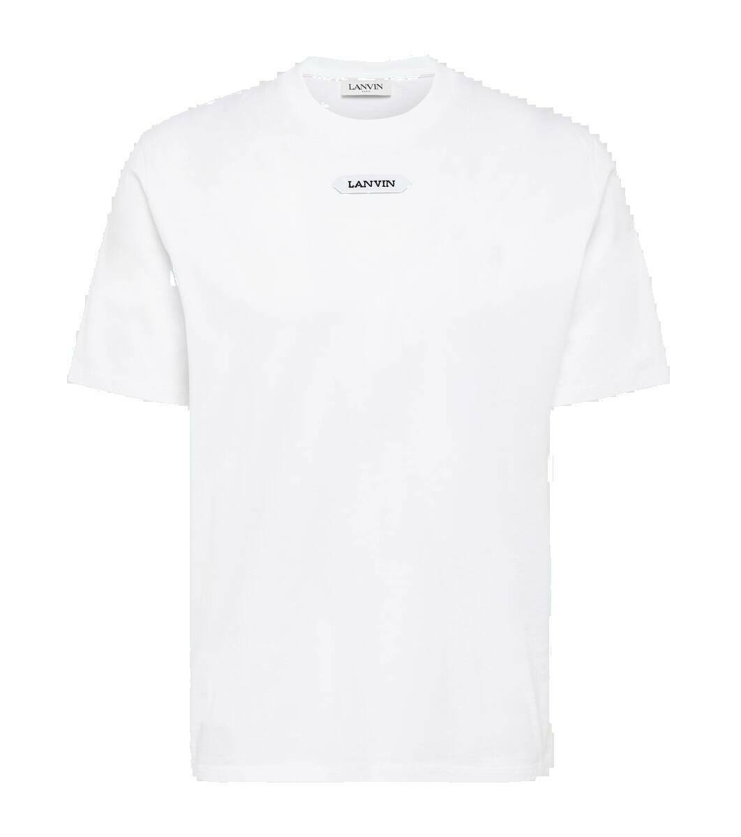 Photo: Lanvin Logo cotton jersey T-shirt