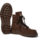 Moncler - Egide Suede and Nylon Boots - Brown