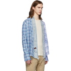 Greg Lauren Blue Paul and Shark Edition Kimono Shirt