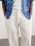 Kardo - Kedar Straight-Leg Cotton Trousers - Neutrals