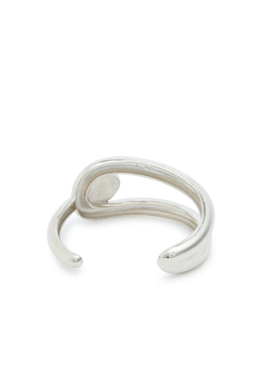 Agmes Becky Sculpted Sterling Silver Cuff - One Size