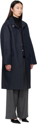 LE17SEPTEMBRE Navy Mac Trench Coat