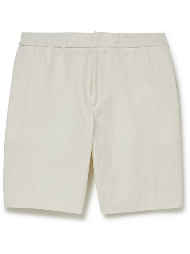 Photo: HUGO BOSS - Cotton-Blend Shorts - White