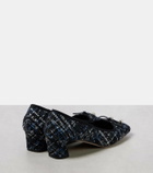 Jimmy Choo Elme 45 bow-detail tweed pumps