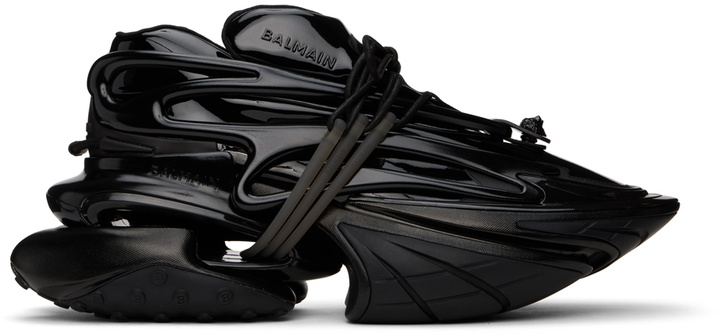 Photo: Balmain Black Main Lab Unicorn Sneakers