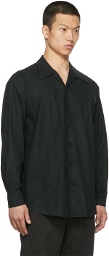 Sasquatchfabrix. Synthetic Leather Big Collar Shirt