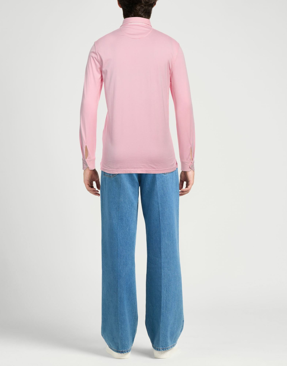 Fedeli Mens Polo shirt in Pink