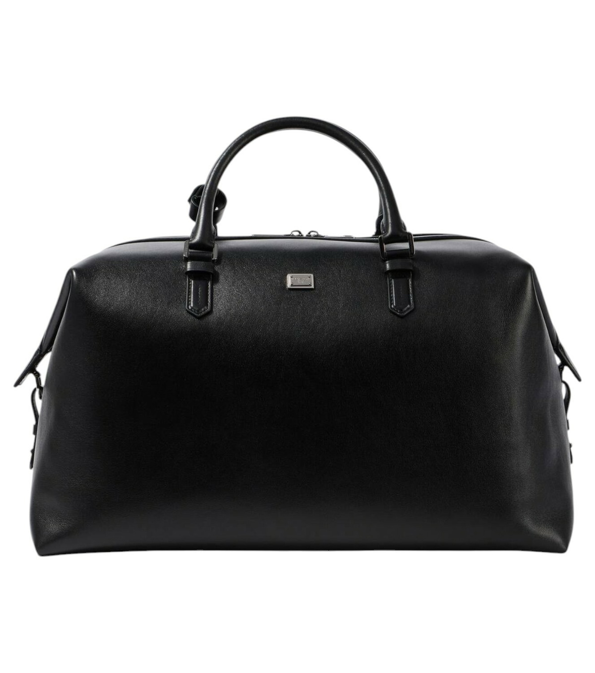Dolce and Gabbana Black Leather Duffle Bag Dolce & Gabbana