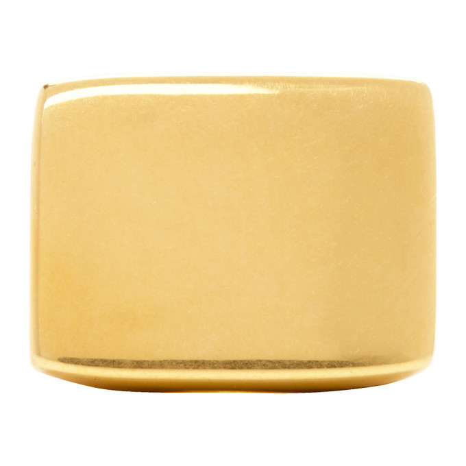 Dries Van Noten Gold Signet Ring Dries Van Noten