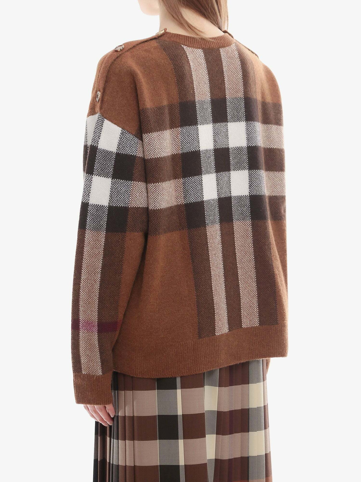 Burberry Sweater Brown Womens Burberry