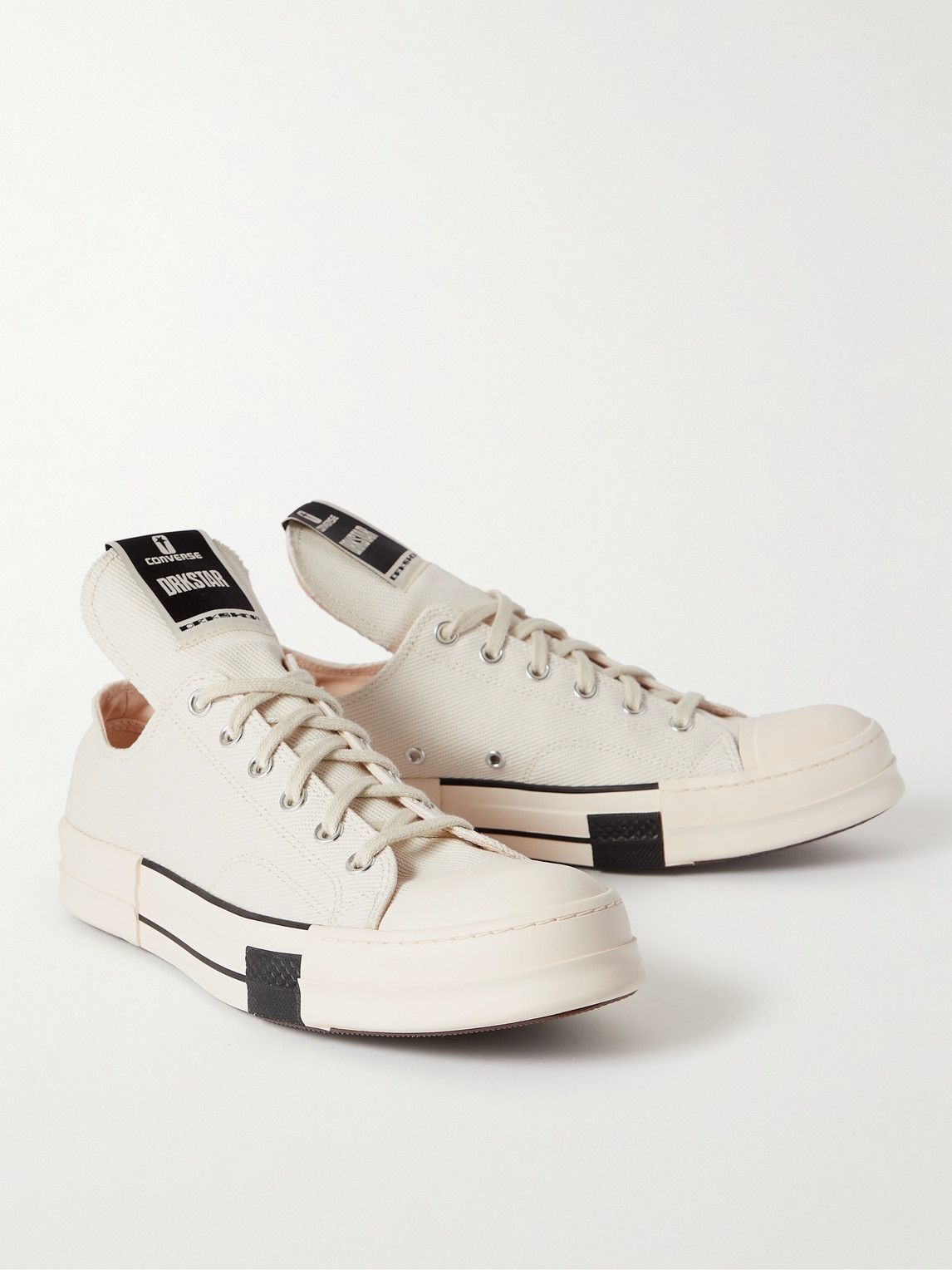 Rick Owens - Converse DRKSTAR OX Drill Sneakers - White Rick Owens