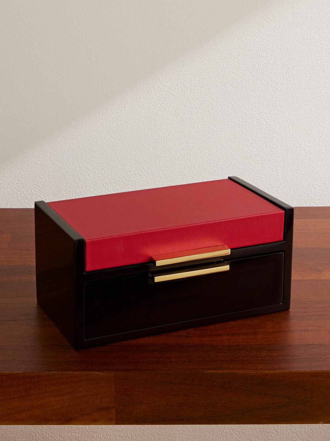 Ralph Lauren Home - Sutton Leather and Walnut Wood Poker Set