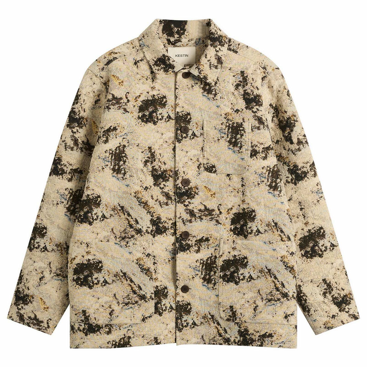 Kestin Men's Jacquard Ormiston Jacket in Brown Camo