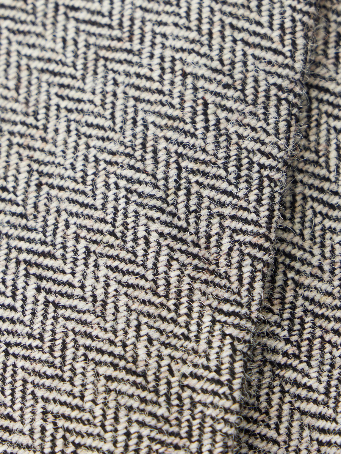 Drake's - 7cm Herringbone Shetland Wool-Twill Tie - Gray