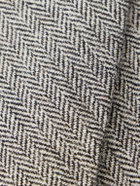 Drake's - 7cm Herringbone Shetland Wool-Twill Tie - Gray