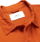 Mr P. - Garment-Dyed Cotton-Twill Jacket - Men - Orange