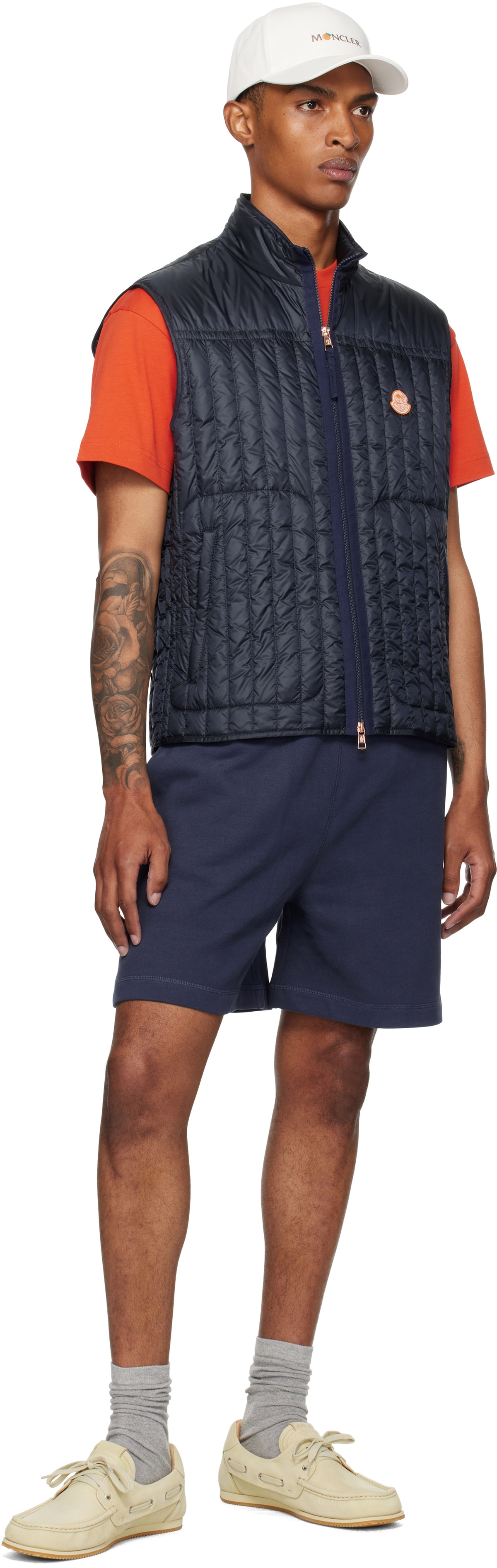 Moncler Genius Moncler x Gilga Farm Navy Tangerine Down Vest