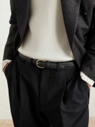 Saman Amel - Cardon 2.5cm Full-Grain Leather Belt - Black