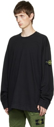 Stone Island Black Patch Long Sleeve T-Shirt