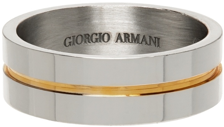 Photo: Giorgio Armani Silver Bicolor Ring