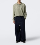 Bode Blaze embroidered wool polo sweater