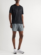 Nike Running - Stride Straight-Leg Mesh-Panelled Dri-FIT Ripstop Shorts - Gray