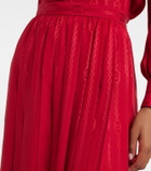 Gucci Interlocking G silk jacquard midi skirt