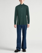 Roberto Collina Mens Shirt Dark in Green