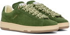 Lanvin Green Suede Curb Lite Sneakers