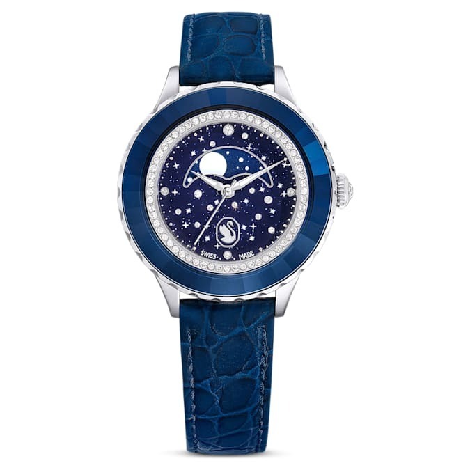 Photo: Swarovski Octea Moon Quartz Blue Dial Watch 5677494