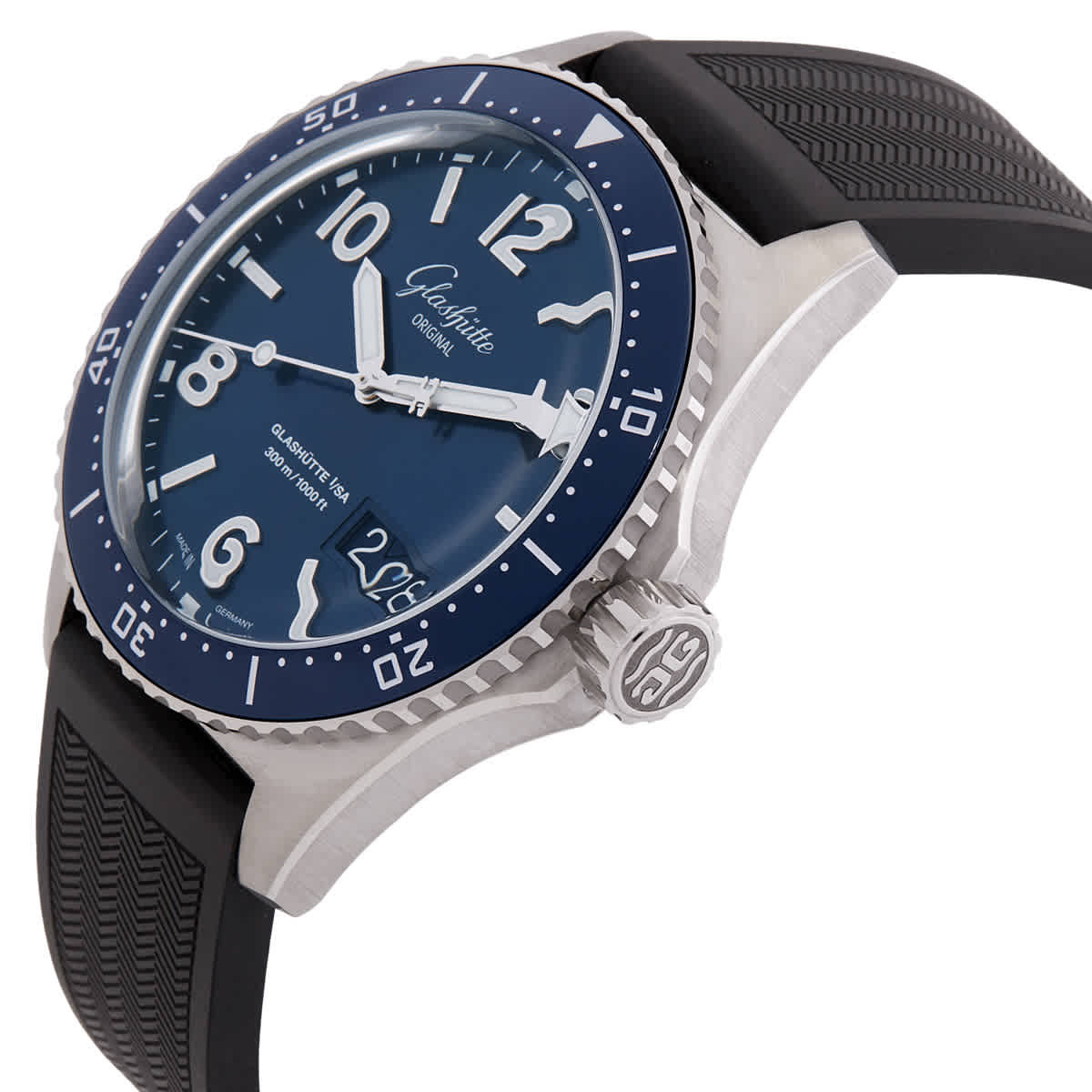 Glashutte Original SeaQ Panorama Date Automatic Blue Dial Mens Watch 1-36-13-02-81-06