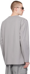 Y-3 Gray Premium Long Sleeve T-Shirt