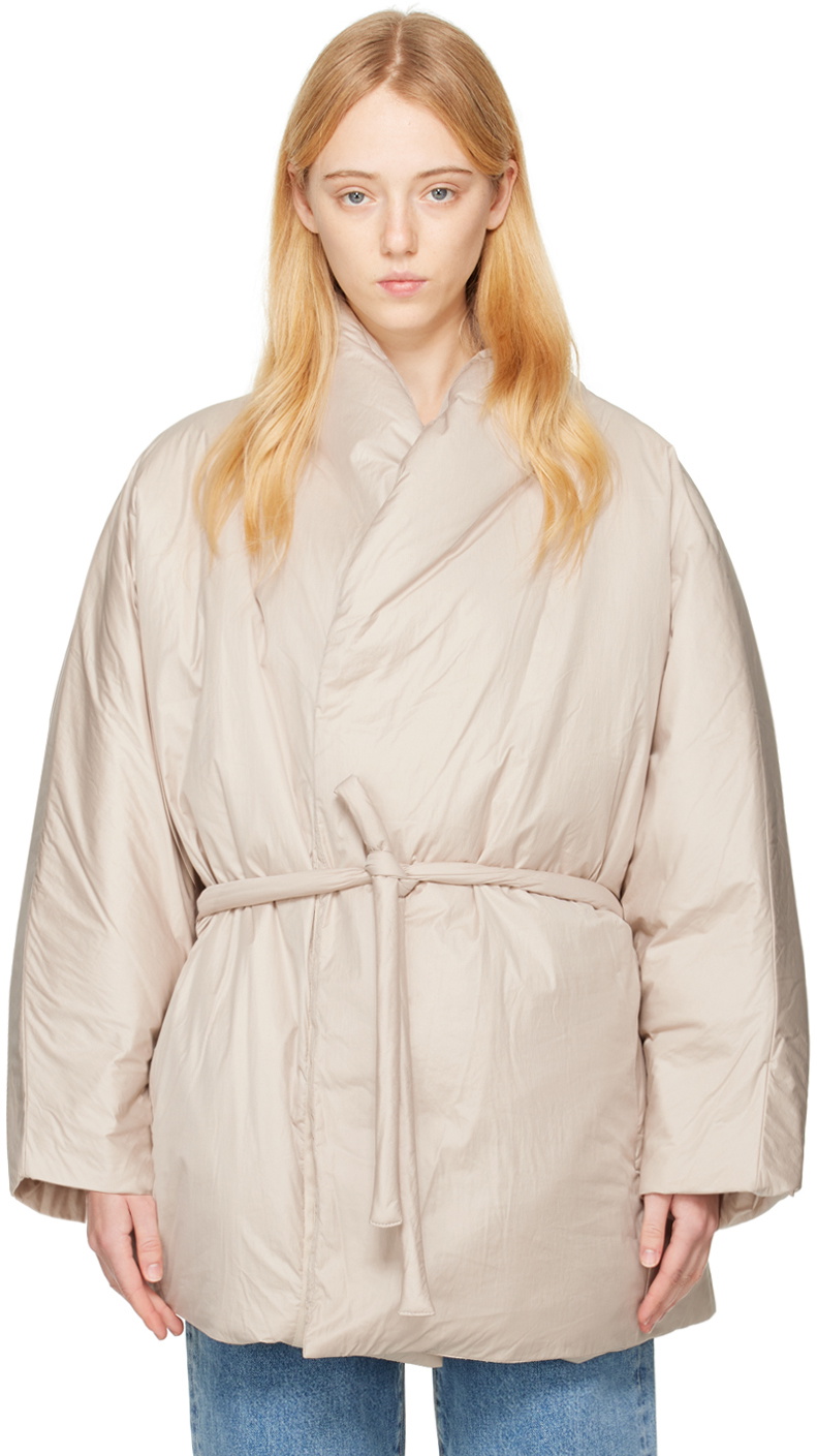 AMOMENTO Beige Wrap Jacket