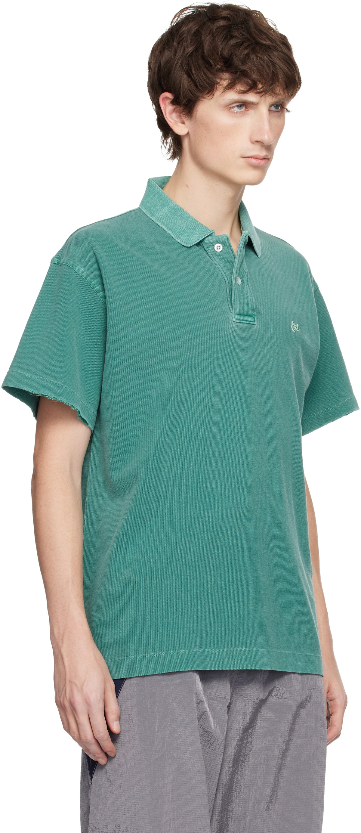 ERL Green Faded Polo